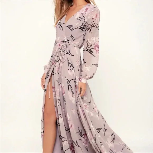 Lulus Dresses Used And Altered Lulus Maxi Wrap Dress Loving
